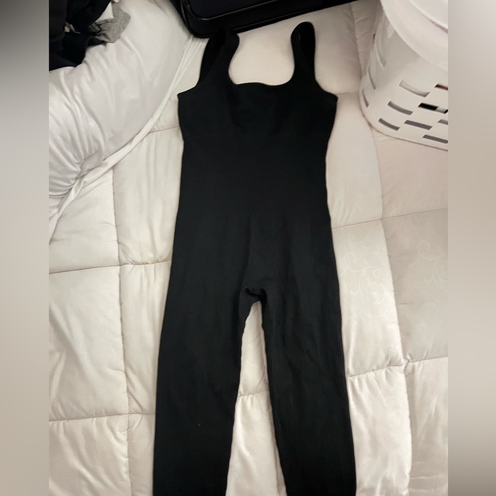 Black & Brown Ribbed Bodysuit